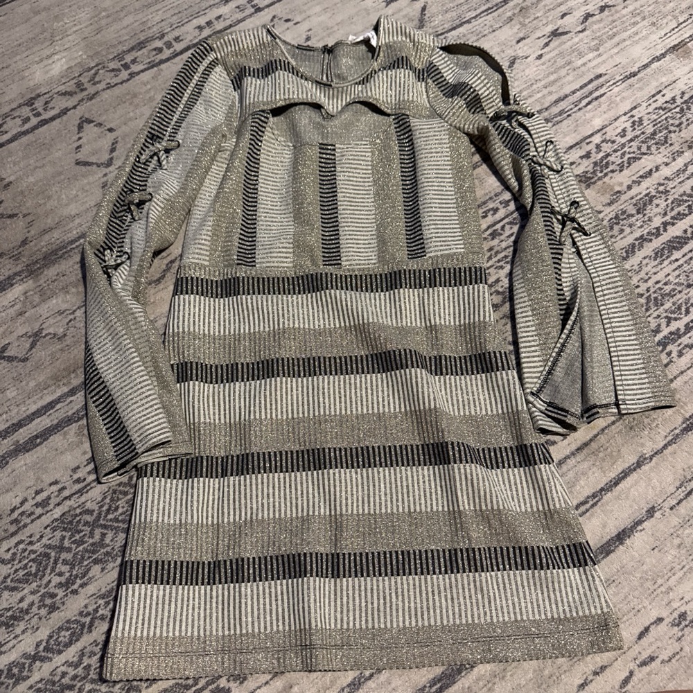 Striped Long Sleeve Dress